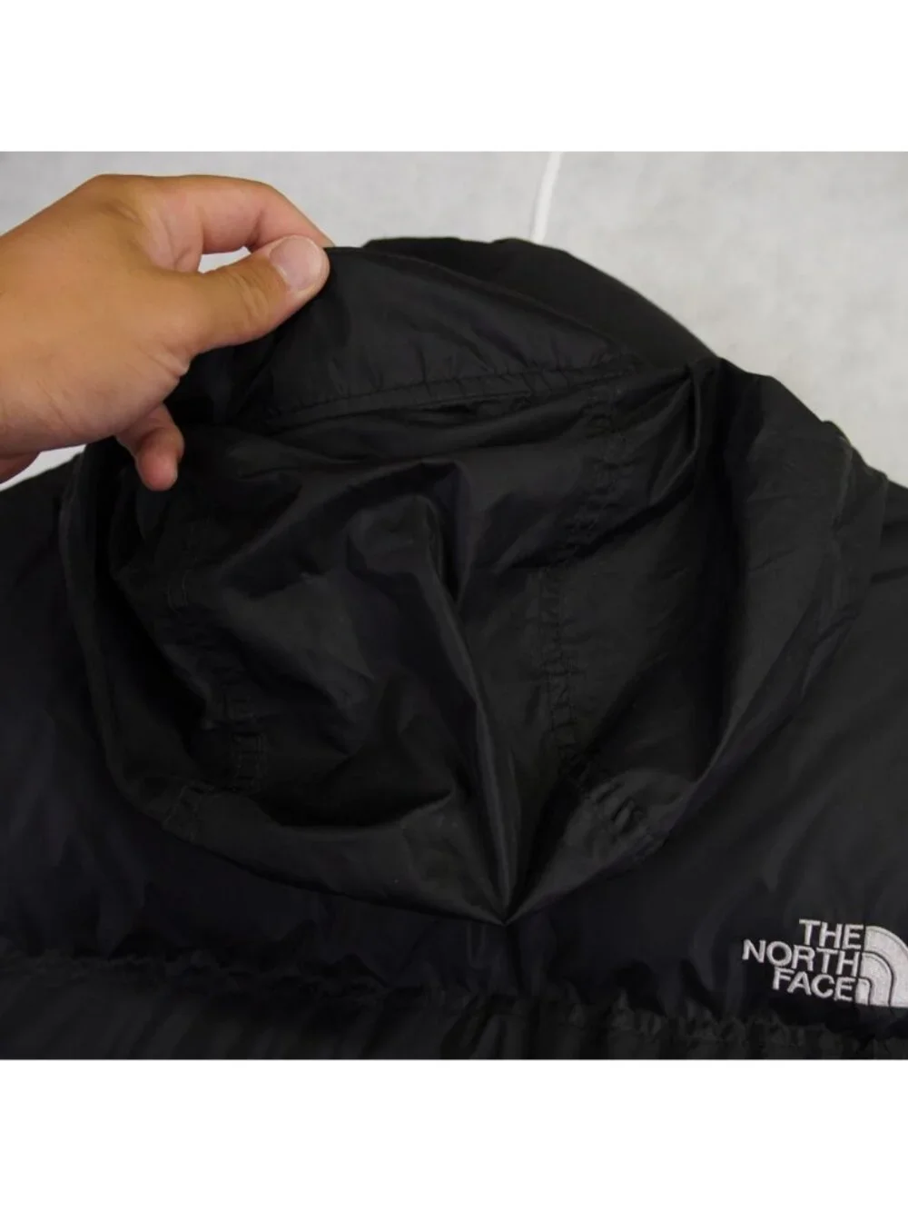 The North Face Mens Nuptse Black 700 Goose Fill Down Puffer Jacket Size XXL 2XL